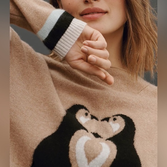 Anthropologie Maeve Cute Critter Graphic Sweater xl - Picture 2 of 11